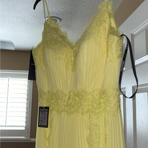 Zac Posen Yellow Maxi Dress Formal NWT